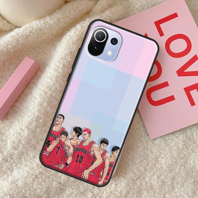 Anime Slam Dunk Back Case For POCO X4 Pro F1 F2 F3 X3 GT M3 M4 X3 Pro Cover For Xiaomi 11T 12 Pro 11 Lite