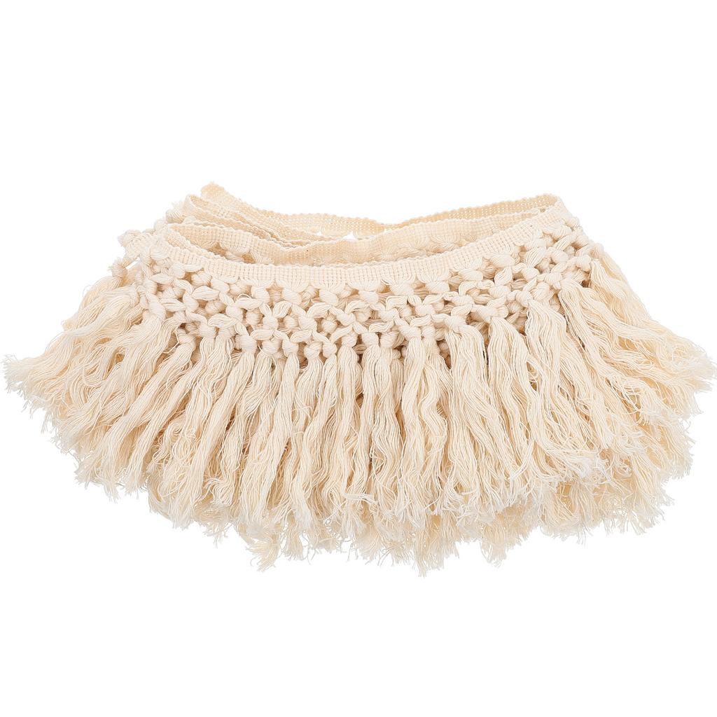 Tenda con Nappe e Bordi in Pizzo di Alta Qualità, Frangia Decorativa Resistente all'Usura per Abbigliamento, Fai da Te, Decorazioni per Abiti, Tovaglia, Coperta