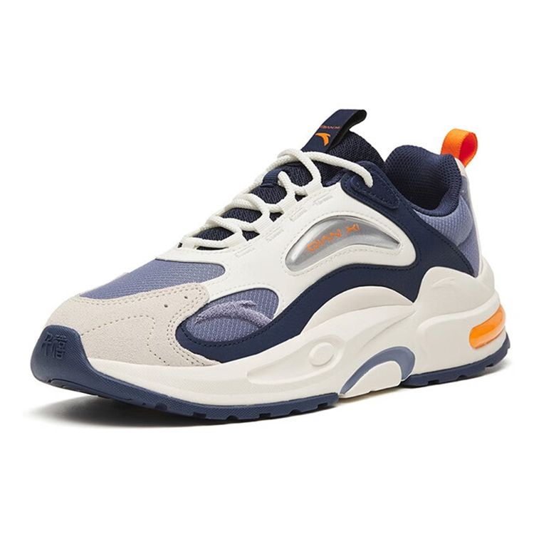 Anta Millennium 5.0 Non-Slip Wear-Resistant Low-Top Sports Casual Shoes Men Sneakers Gray Blue White 112248890-3