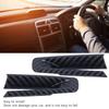 Car Steering Wheel Trim Cover Decoration Sticker Bottom Fit for Mazda 3/Axela 2020Carbon Fiber Style Glossy Black