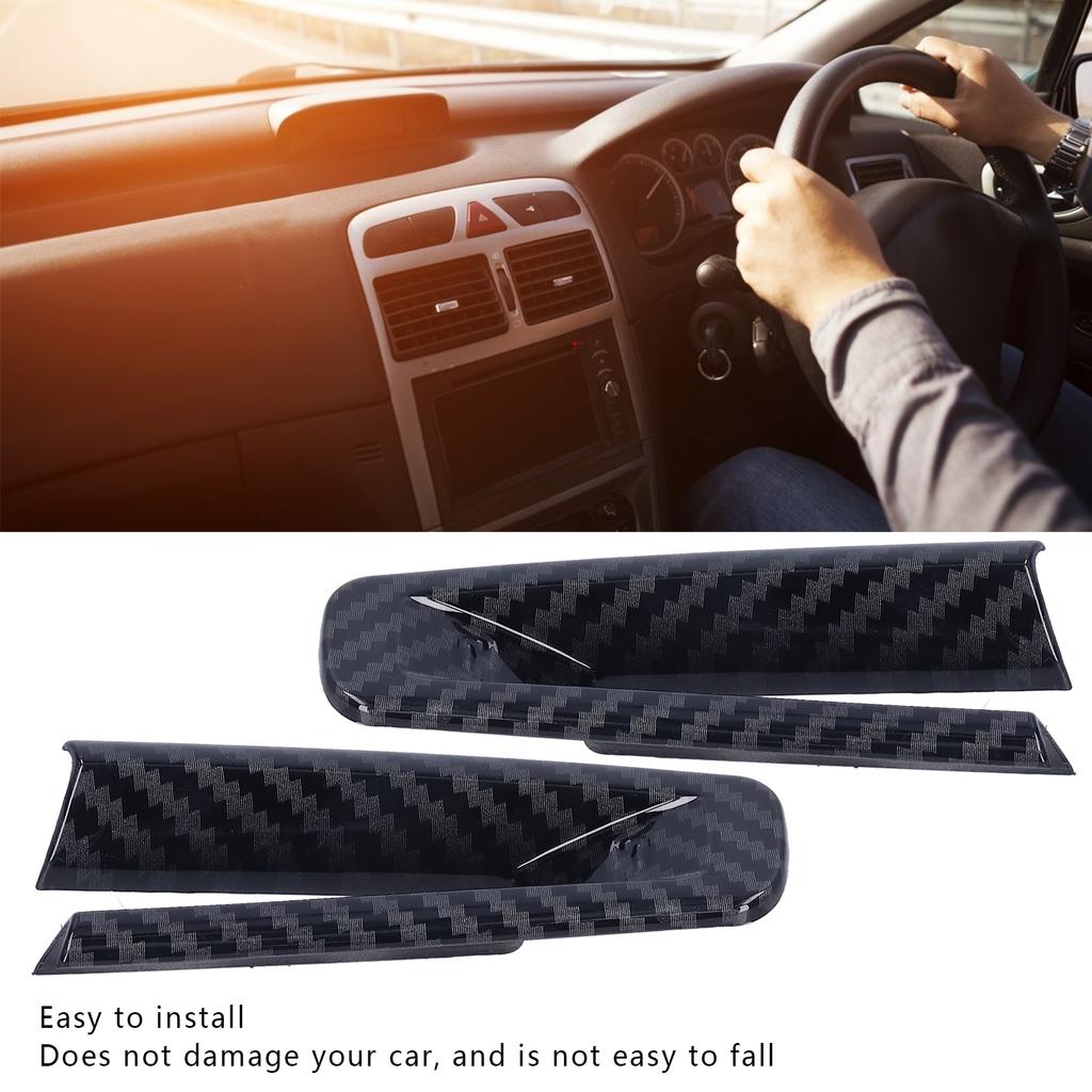 Car Steering Wheel Trim Cover Decoration Sticker Bottom Fit for Mazda 3/Axela 2020Carbon Fiber Style Glossy Black