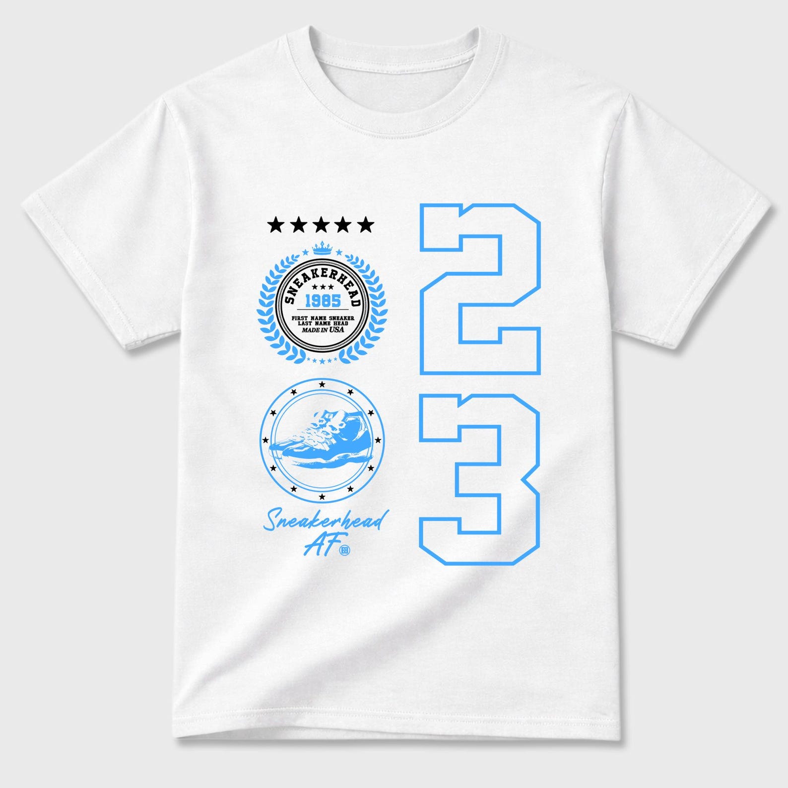 11s unc sneaker match tee - Sneaker Emblem graphic tee. Streetwear Brand Graphic T-Shirt. 11s University Blue 3XL