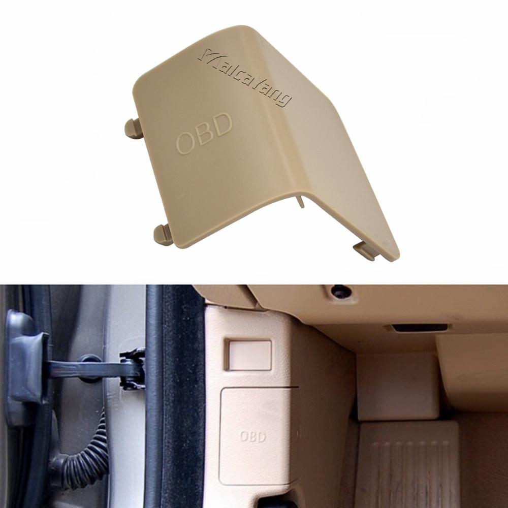 Car Styling For BMW 1' E81 E87 E88 E82 X1 E84 Interior Kick Panel Cap LHD Left OBD Plug Cover Trim 51437144966