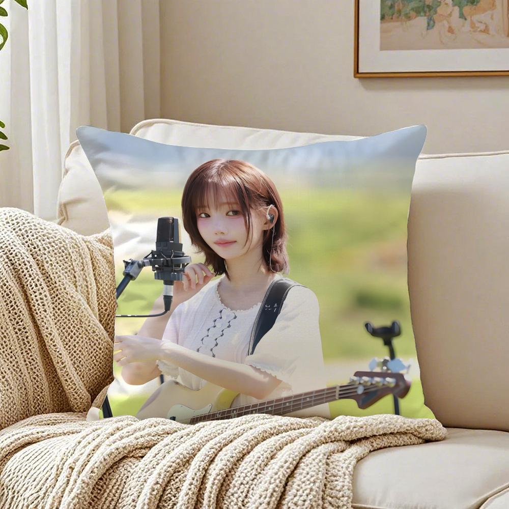Idol Kpop QWER SSiyeon Cushion Cover Pillowcase Antidustmite living Room Sofa Decor Cushion Room