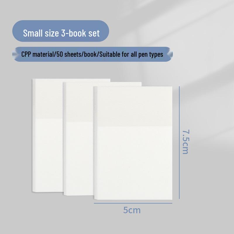 Transparent Sticky Notes: Writable, Adhesive, and Tearable Notepads Perfect for Students To Jot Down Notes and Highlight Key Points.