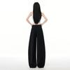 2026 Spring Women's Relaxed Wide-Leg Casual Pants: Loose, Versatile, Floor-Length Salt-Style Design
