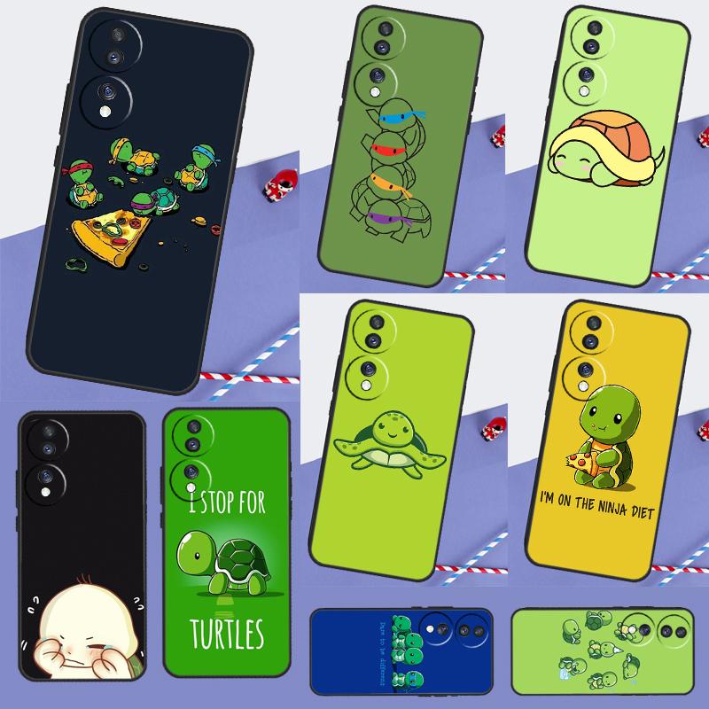 Cartoon Sea Turtle Tortoise Case For Honor Magic 7 5 6 Lite Honor X9b X9a X8b X8a X8 X9 X9c 50 70 90 Lite 200 Pro Cover