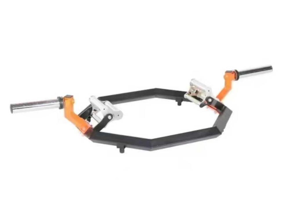 Hexagonal Olympic Bar - Open Ring Squat Deadlift and Farmer's Multi-Purpose Pull Rod