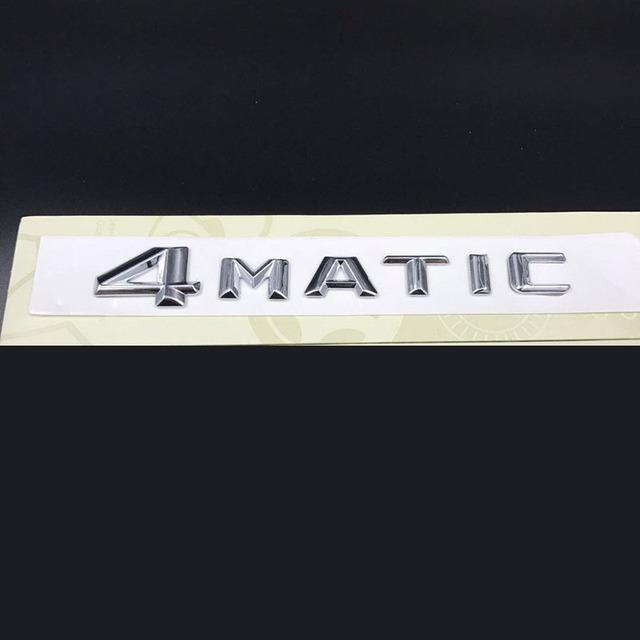 3D ABS Černá Stříbrná Logo 4MATIC Znak Odznak na blatník Odznak kufru pro příslušenství 4MATIC Stikcer