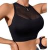 Summer Hollowed Out Tank Tops Women's Beautiful Back Sleeveless Top Slim Solid Short Female Camis Vest