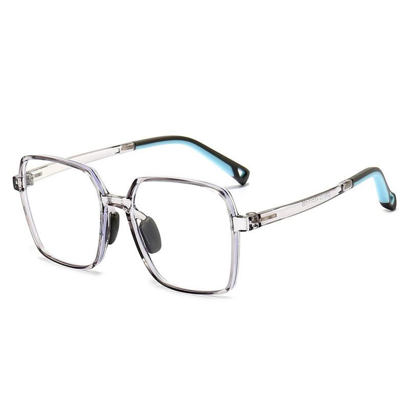 Brand Design Boy Square Large Frame Anti Blue Light Prescription  Myopia Glasses Girls Photochromic Astigmatism Children Eyewear