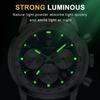 High Quality Sport Chronograph Men Quartz Watches Luxury Leather Wristwatch Waterproof Luminous Watch for Men