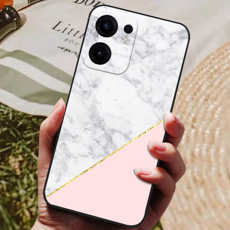 For OPPO Reno13 F 5G Case Reno13F 4G Luxury Painted Phone Silicon Back Cover For OPPO Reno 13F CPH2699 Cases Protective Shell