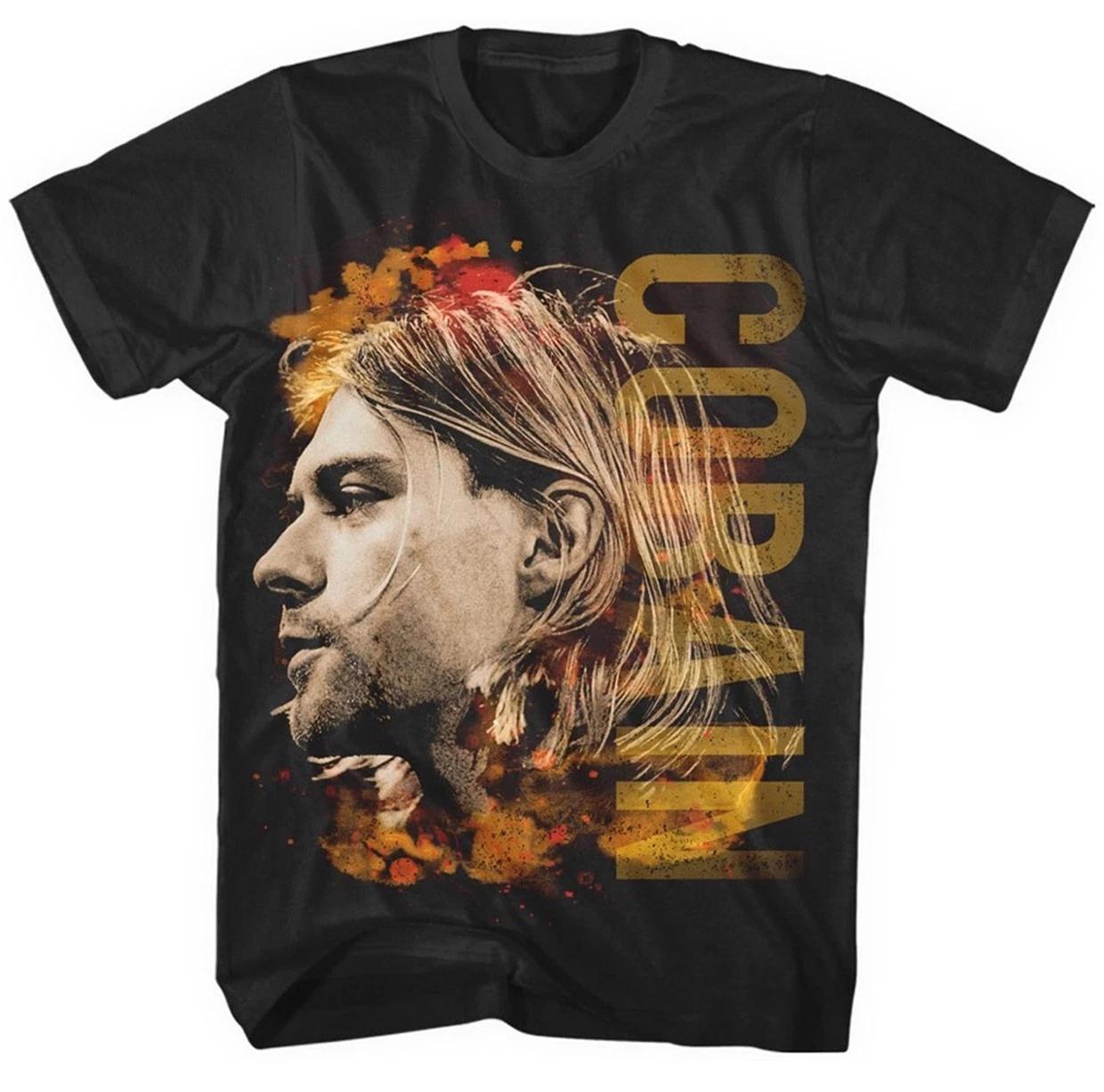 Kurt Cobain  Colored Side View  T shirt - NEW nirvana S