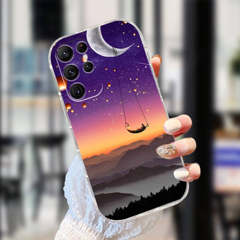 Clear Case For Samsung S25 S24 S23 S22 Ultra 5G Transparent Soft TPU Silicone Phone Cover For Galaxy S22 5G Protective Fundas