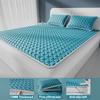 2/3 Pezzi Coprimaterasso Rinfrescante Fascia Elastica Quattro Angoli Antiscivolo Tappetino Rinfrescante Estivo per Letto Singolo Matrimoniale Biancheria da Letto Traspirante