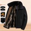 Mid-Aged & Elderly Velvet-Lined Corduroy Lapel Jacket - Thickened Winter Coat for Dad & Grandpa