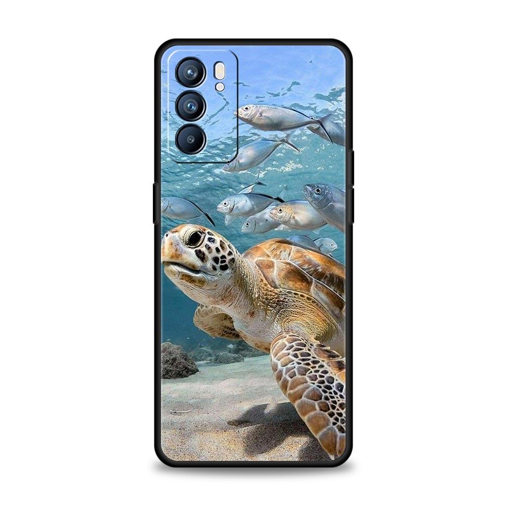 Ocean Animal Dolphin Phone Case For OPPO Find X5 A54 A53 A52 A9 2020 A16 A15 A95 A76 A74 A12 Reno7 SE Reno6 Pro Plus 5G Cover