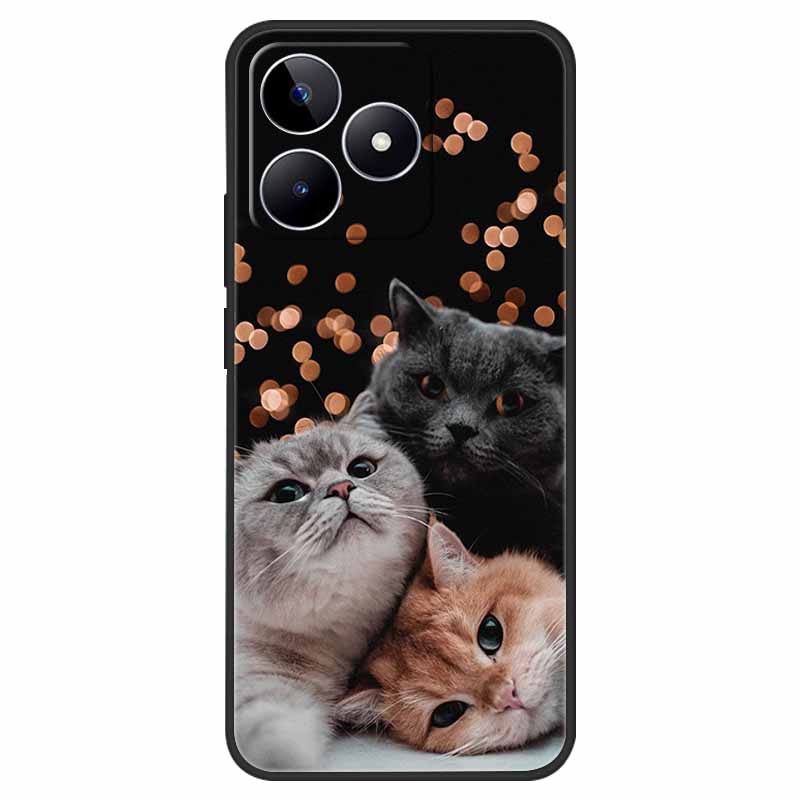 For Realme C53 Case Shockproof Soft silicone TPU Back Cover For OPPO Realme C53 4G Phone Cases Cartoon RealmeC53 C 53 2023