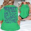 Ocean Animal Vintage Print T Shirt "Respect The Locals" Ocean Beach Series T-Shirts Unisex Unisex Short Sleeve Summer Vibes Tshirts