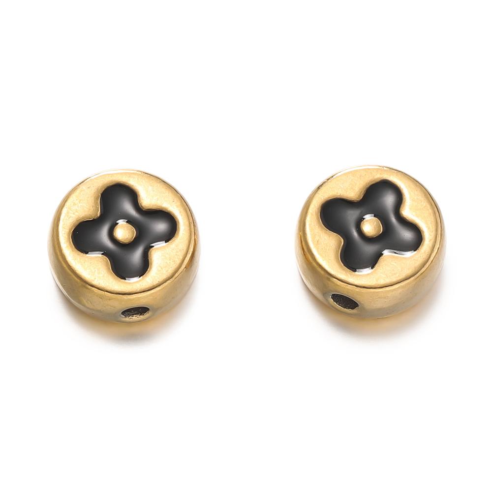 2Pcs/Pack Multicolor Various Shape Stainless Steel Spacer Beads For Handmade DIY Jewelry Making Bracelet Necklace Accessories