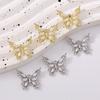 5pcs Delicate Pearl Butterfly Charms for Jewelry Making DIY Necklace Bracelet Earrings Accessories Supplies