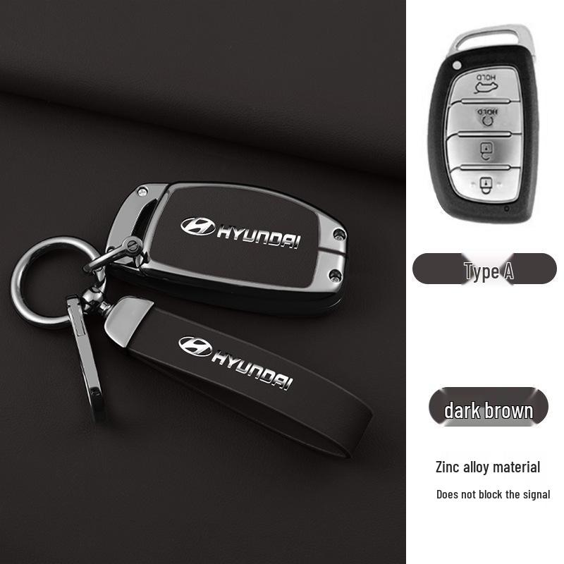 Key Cover Compatible with Beijing Hyundai Ix35, Elantra, Festa, Verna, Ix25, Santa Fe - Premium Men's Bag Case