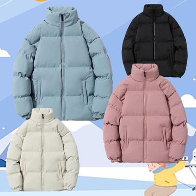 Verdickte Baumwolljacke Herren Winterjacke Trendy Lässig Locker Geschnitten Warm Bequem Paar Steppjacke für Herren