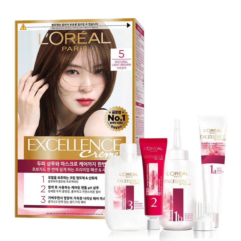 

Крем-краска для волос L Oréal Paris Excellence, нет. 5 Натуральный светло-коричневый, 1 шт.