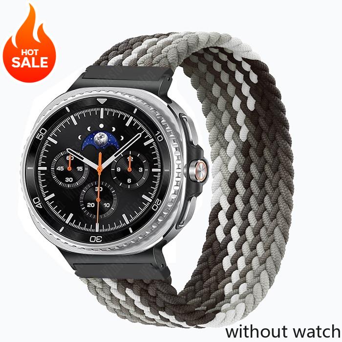 

Elastic Braided Solo Strap for Samsung Galaxy Watch 8/8 Classic 40mm 44mm 46mm Nylon Band for Galaxy Watch Ultra(2025) 47mm Brac Watch Ultra-165mm