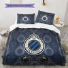 Club Brugge KV Pattern Bedding,Quilt Set Quilt Cover Pillowcase Home Birthday Gift(1 * Duvet Cover + 2 * Pillowcase, Without Core)