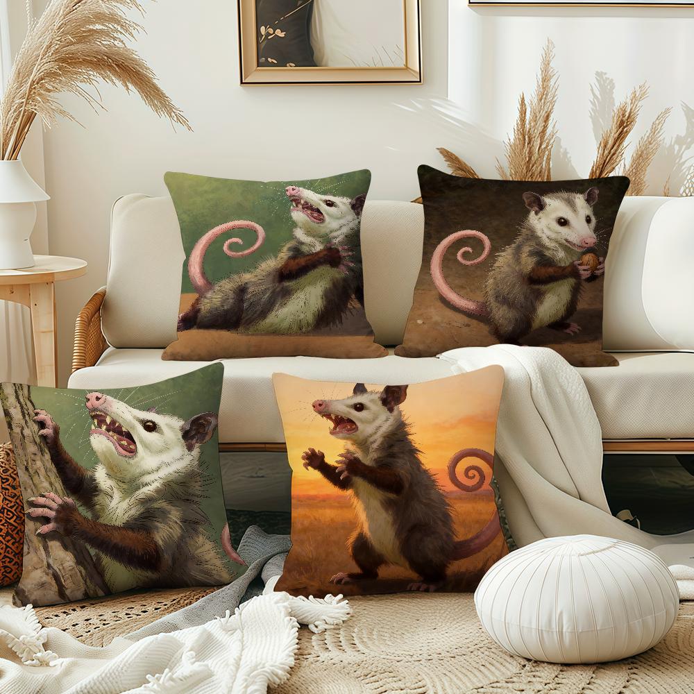 Modern Opossum cushion cover Best Home Office Coffee Pillow Sofa Printing Decoration Room Shop Car Nordic Simplicity Hit