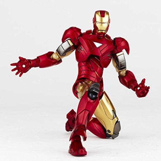Efecte speciale Revoltech Iron Man 2 Figurină de acțiune pictată Iron Man Mark 6 Versiune nouă la pachet Legacy OF Revoltech ABS și PVC fără scară