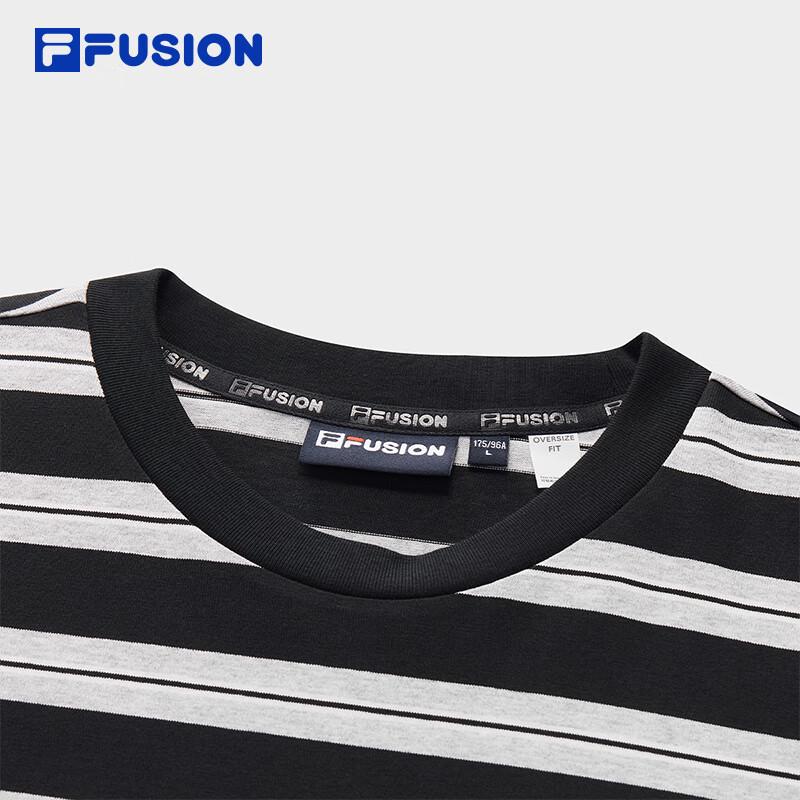 Fila FUSION Unisex Striped Pure Cotton Long-Sleeve T-Shirt