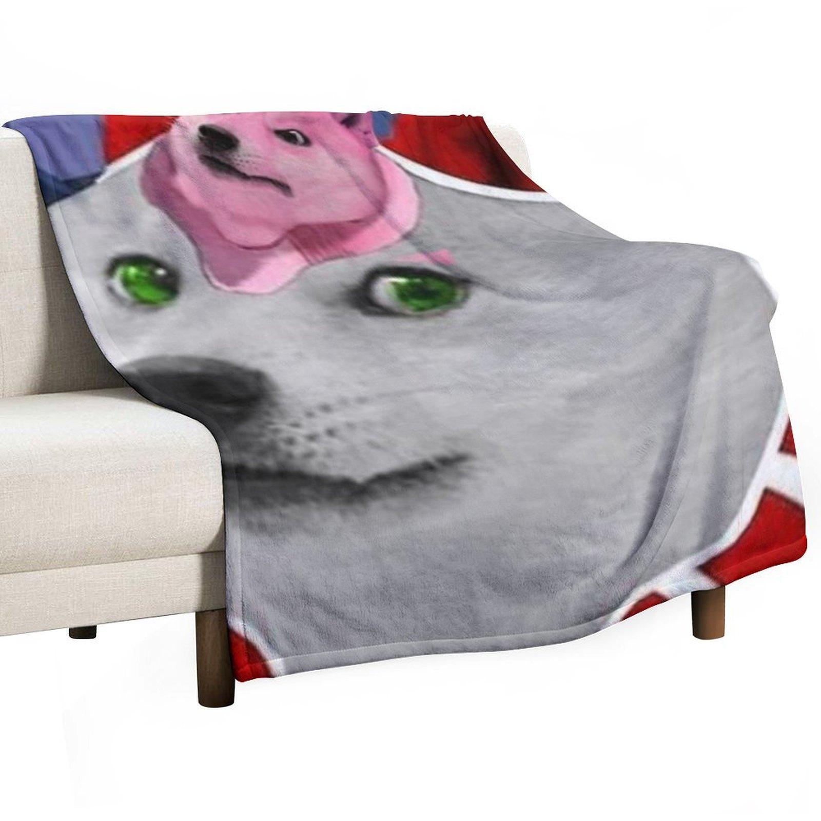 

King Crimson Doge Throw Blanket sofa bed Hair Weighted Picnic Blankets 30x40in