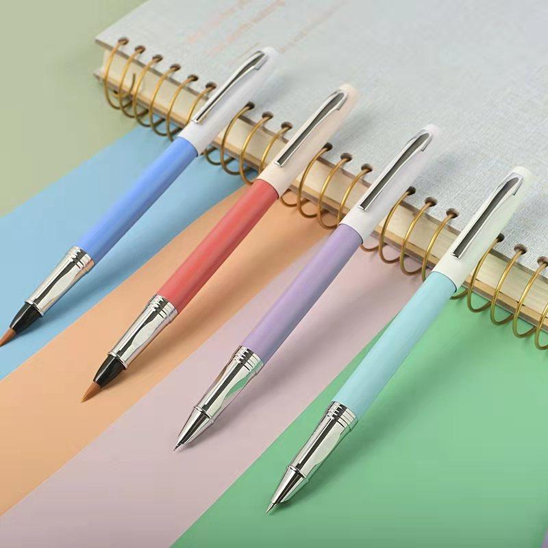 Beginner Soft Pen Set, Dark Tip Fountain Pen, Brush Pen, Small Regular Script, Practice Calligraphy, Scripture Copying Pen, Graduation Festival Gift