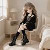 Miniature Doll Boots with Zipper | Thick Lugged Sole TPU Material, utility