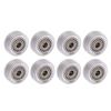 16Pcs 3D Printer Polycarbonate Pulley Transparent Rustproof Robust Bearing Pulley Wheel for Anet