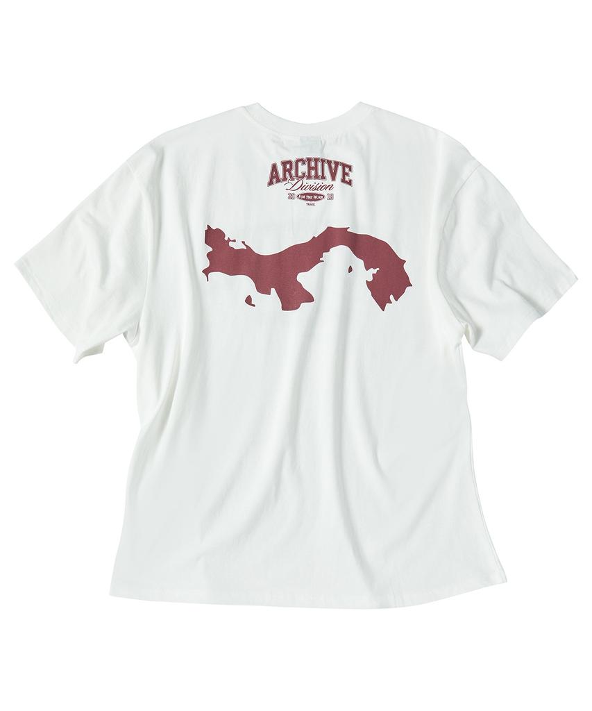 TRAVEL Archive Pigment Short Sleeve T-Shirt Cream