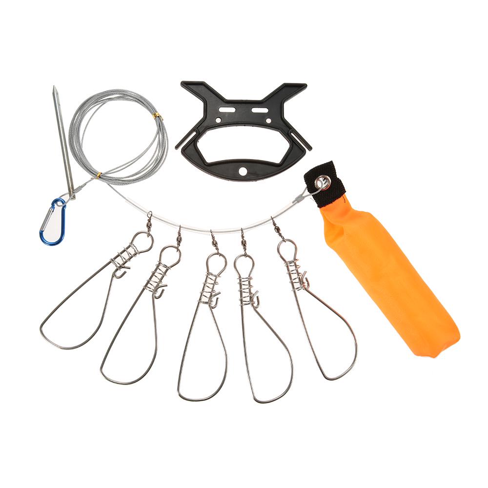 Buy 5 Snaps / 10 Snaps Stainless Steel Live Fish Lock Fishing Stringer ...