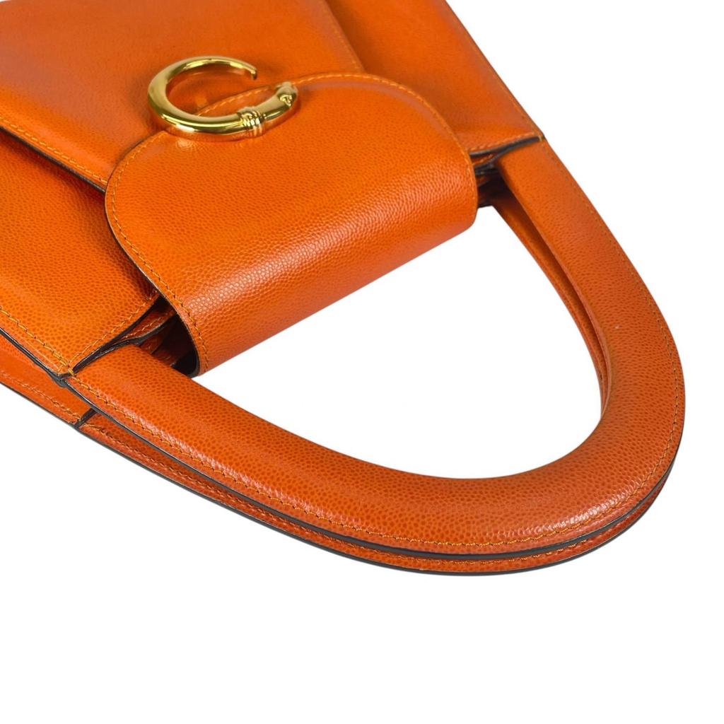 CARTIER PANTHERE Handbag Orange Women used
