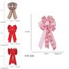 Elegant Christmas Red Bow Decoration For Festive Holiday Gift Boxes With Burlap Material