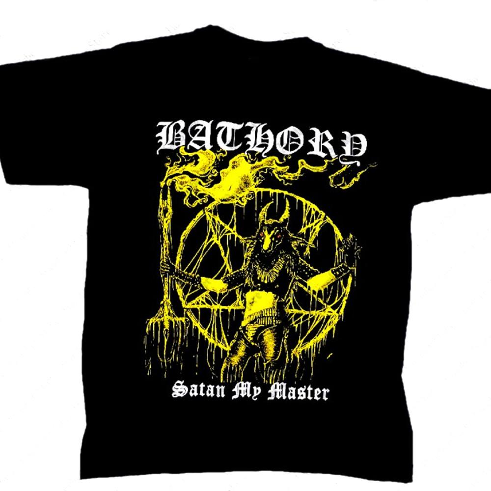 

SALE Bathory band Satan My Master black T-shirt Unisex Cotton All sizes Unisex T-Shirt XXXXL