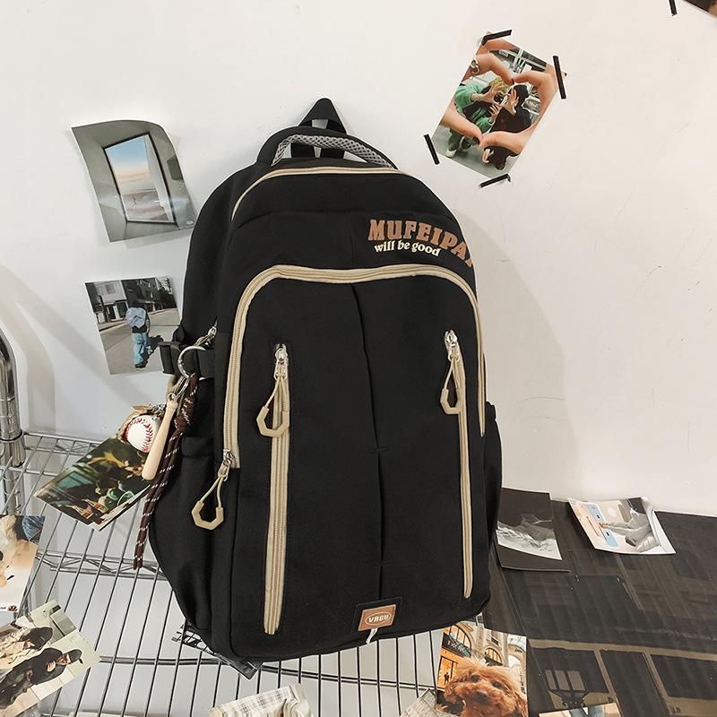New Lightweight Fashion Leisure Backpack Junior High School Students' Schoolbags with High Value and Large Capacity Backpack