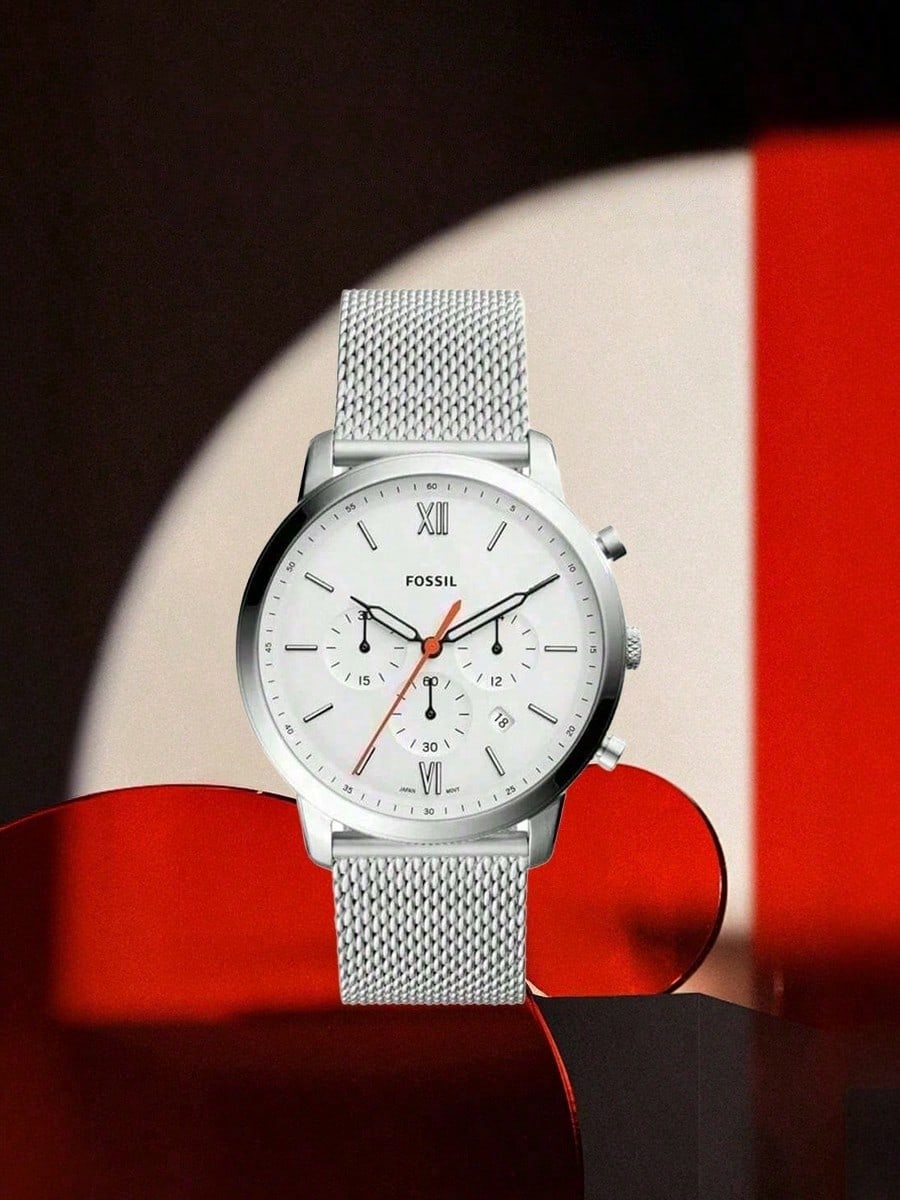 

Мужские кварцевые часы Fossil с корпусом из нержавеющей стали и устойчивым к царапинам стеклом, модель FS5383 белый