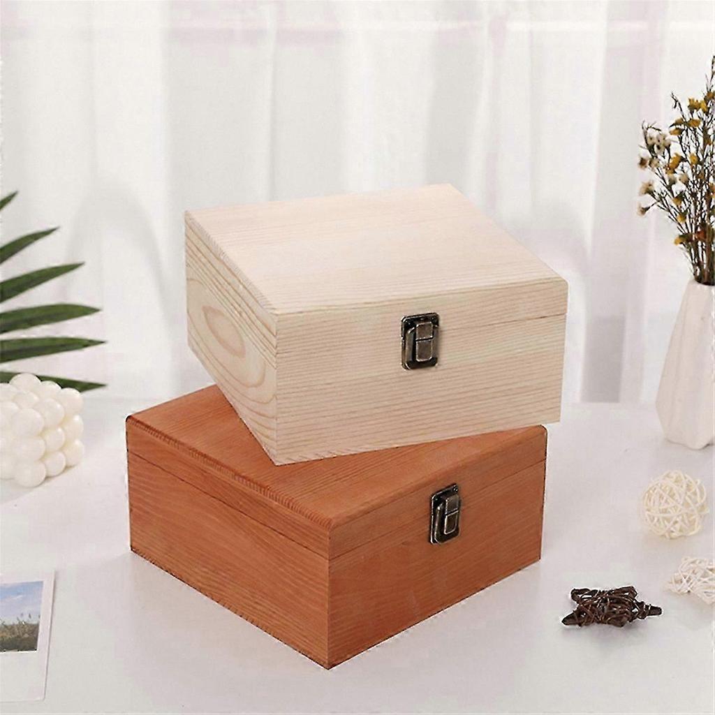 Wooden Flip Gift Box for Bridesmaid Present In Natural Tone
