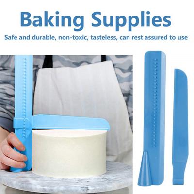 Yousheng Verstellbarer Kuchenglätter, Fondant-Spatel, Kuchenkantenglätter, lebensmittelechte Kuchen, Gebäckspatel, Creme-Nivelliergerät