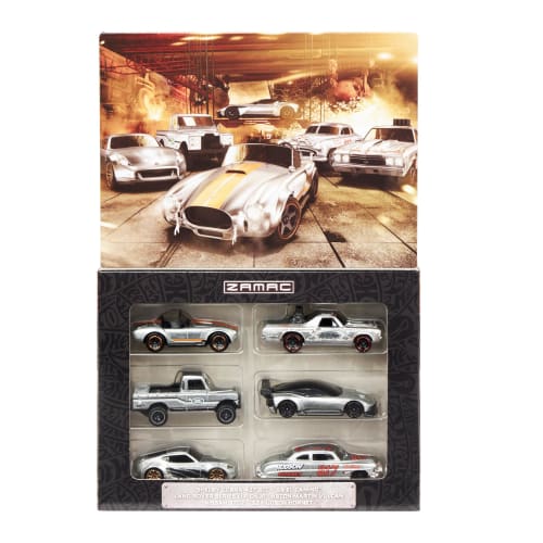 Mattel Hot Wheels Zamak Multi-Pack (6 Mini Cars) for Ages 3 and Up (HLK52)