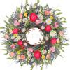 Artificial Flower Wreath Easter Valentines Day Decor Hotel Restaurant Door Hanging Decoration