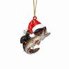 Model Okonia Ozdoba Wisząca Choinki Akrylowy Brelok Ryba Okoń Navidad Dekor